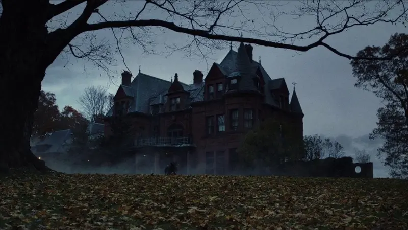 Ames Mansion in Borderland State Park, the primary filming location for Knives Out (2019)
